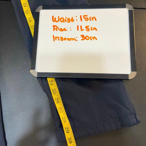 Nike Navy Blue Insulated Wide Leg Pull On Performance Wear Athletic Pants Size L - Picture 8 of 8